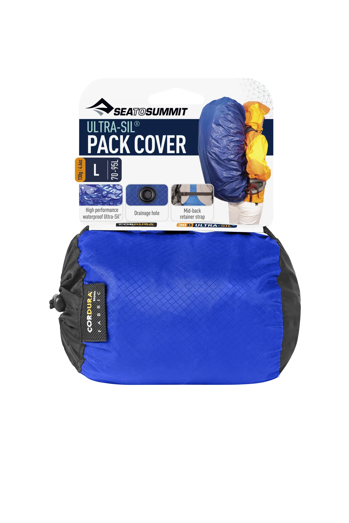 Sea to Summit Pack Cover Silicone Regenhoes - L - Blue