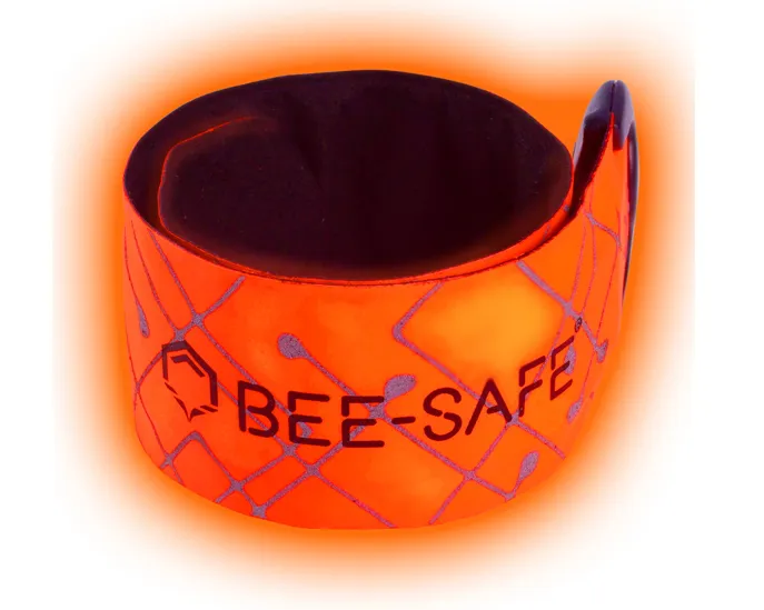 Bee Safe Led Click Band USB Oranje