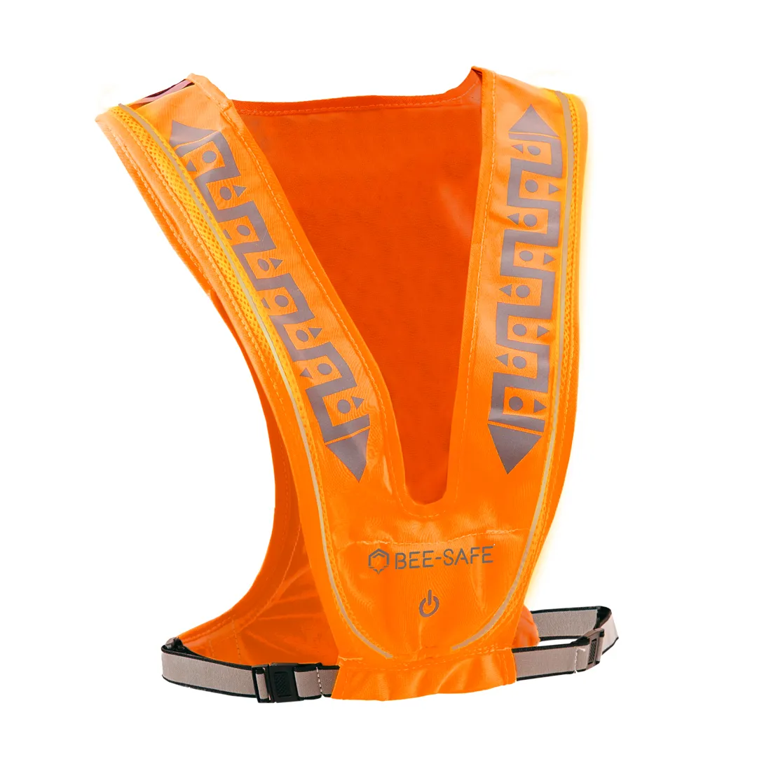 Bee Safe Led Vest USB Oranje